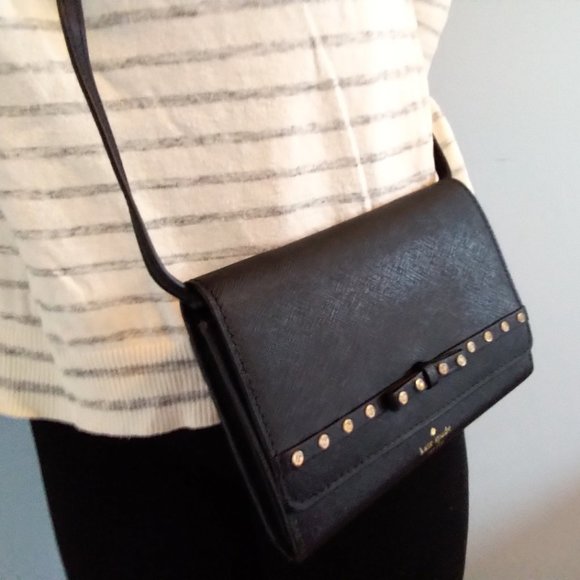 BNWT Kate Spade Saffiano Leather Crossbody Clutch - Picture 2 of 7